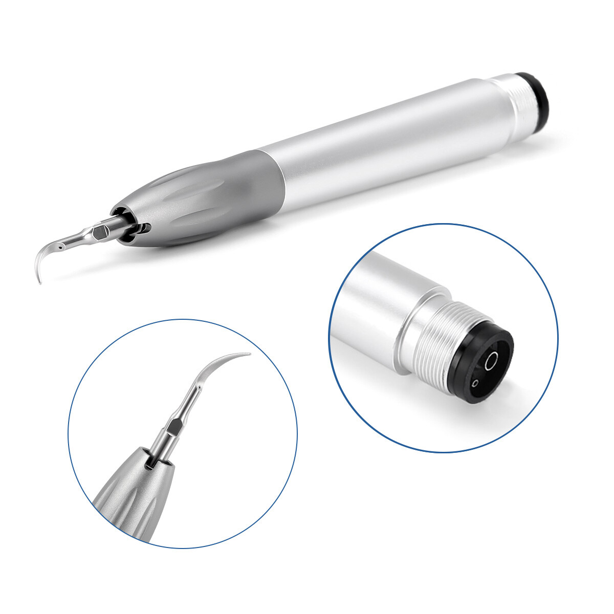 NSK Style Dental Ultrasonic Air Perio Scaler Handpiece 2 & 4-Holes 3 Tips