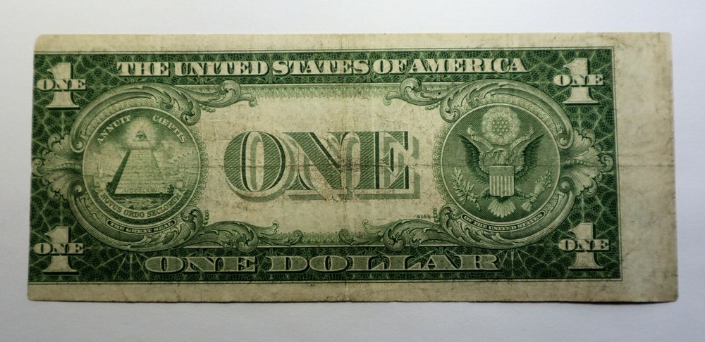 1935C 1$ SILVER CERTIFICATE MISALIGNMENT ERROR NOTE