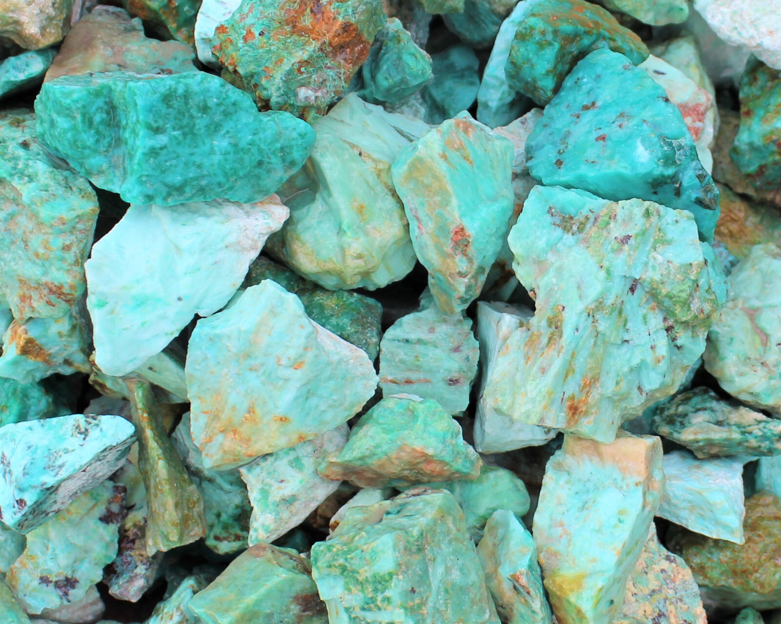 LARGE Turquoise Rough Natural Stones (2-4"): Choose Oz or lb Wholesale Bulk Lots