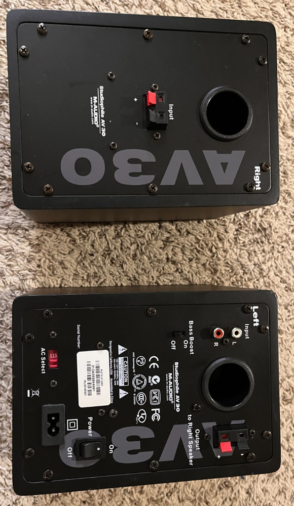 M-AUDIO Studiophile AV30 Speakers "Fully Tested"