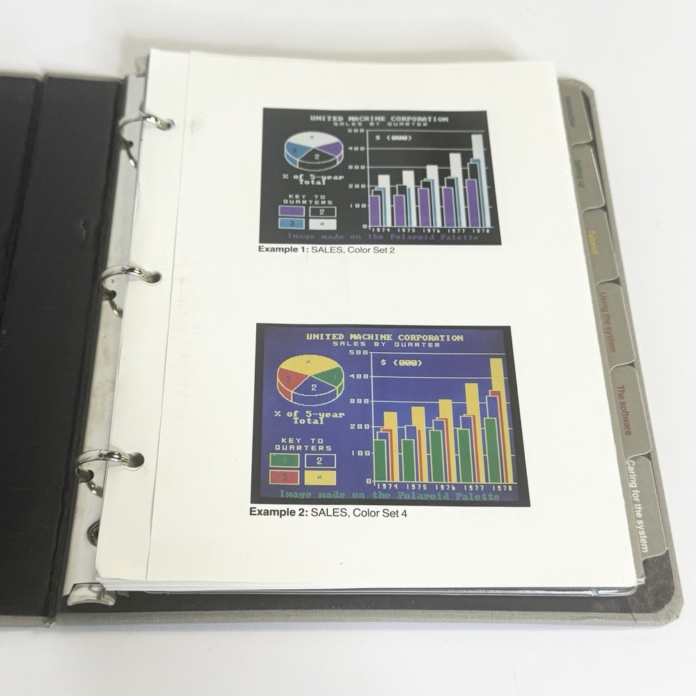 Polaroid Palette IBM PC XT Image Recording System Software 5.25 Disk Vintage