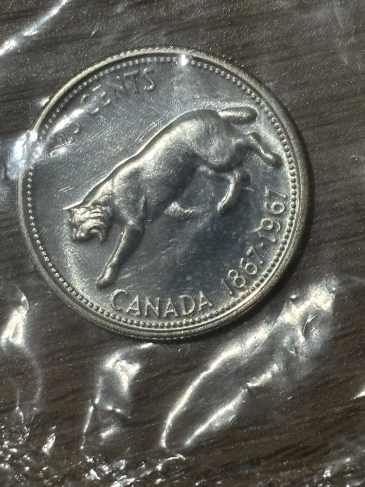 1967 Canada 80% Silver Proof Like Set in Plastic no/COA