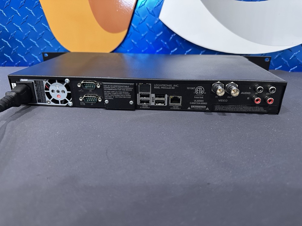 NICE Leightronix PEGVault-SD Broadcast Digital Video Encoder W/ Rack Ears