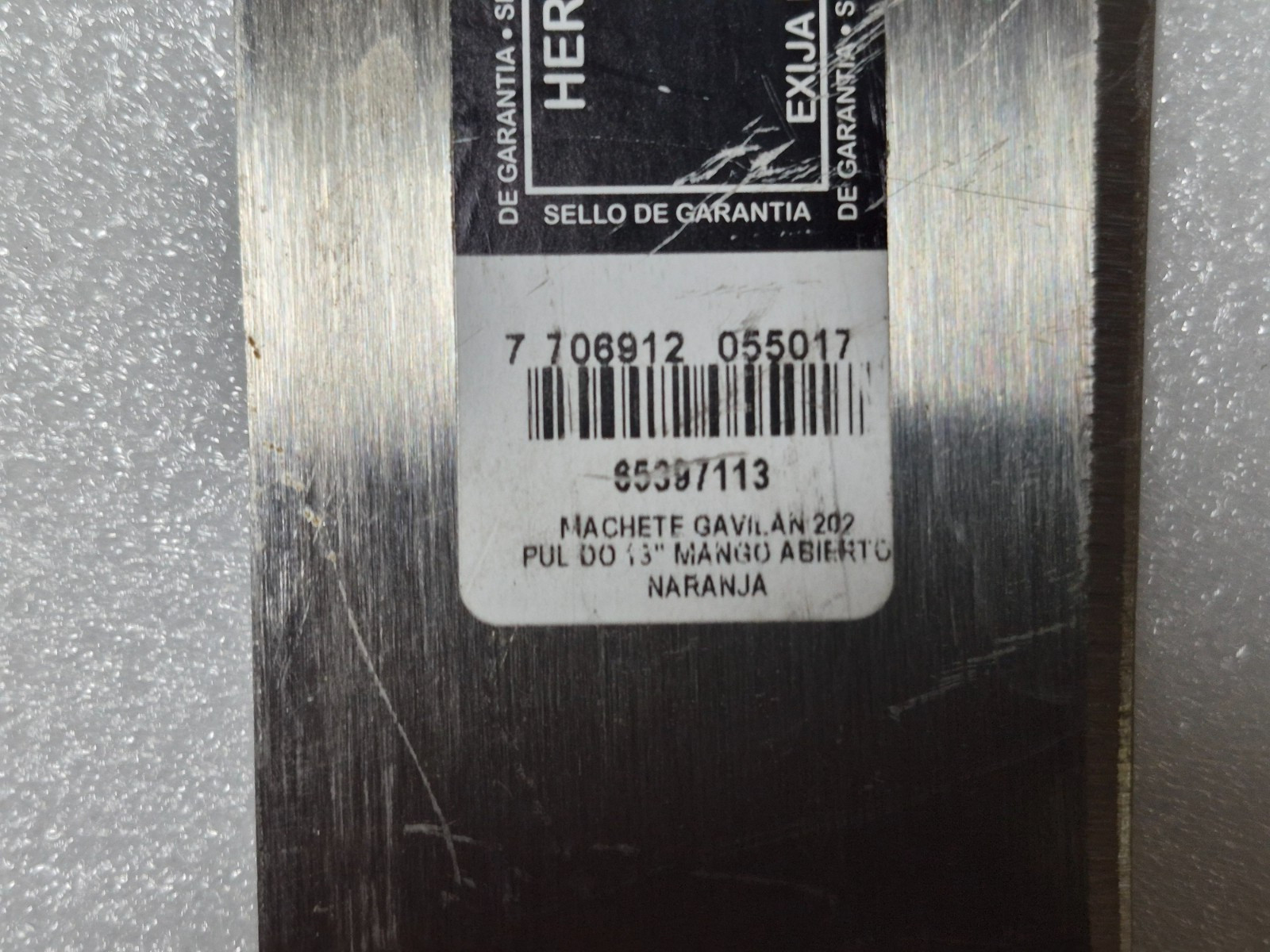 Colombian Gavilan De Incolma SA Machete Knife 13" Cane Machete