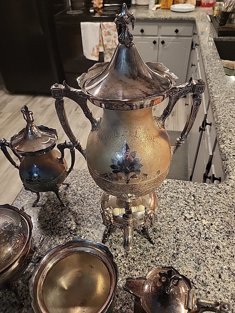 Victorian Silver Plated Coffee Set