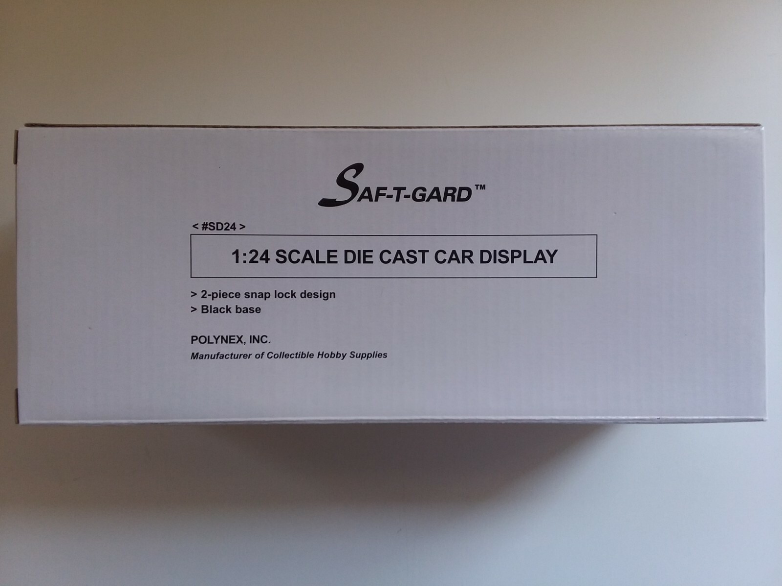 SafTgard Acrylic 1:24 Scale Die Cast Display Box NIP #SD24 Approx 10 x 4 x 4
