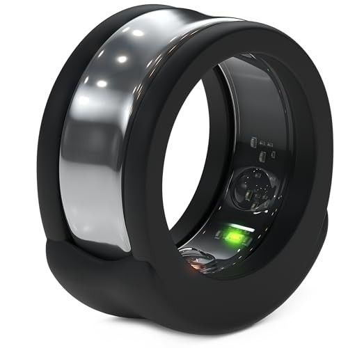 Smart Ring Protector - Silicone Ring Enhancer for Active Size 9 Pack E - Black