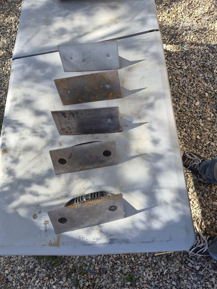 Masonry Tools And Notched Towels