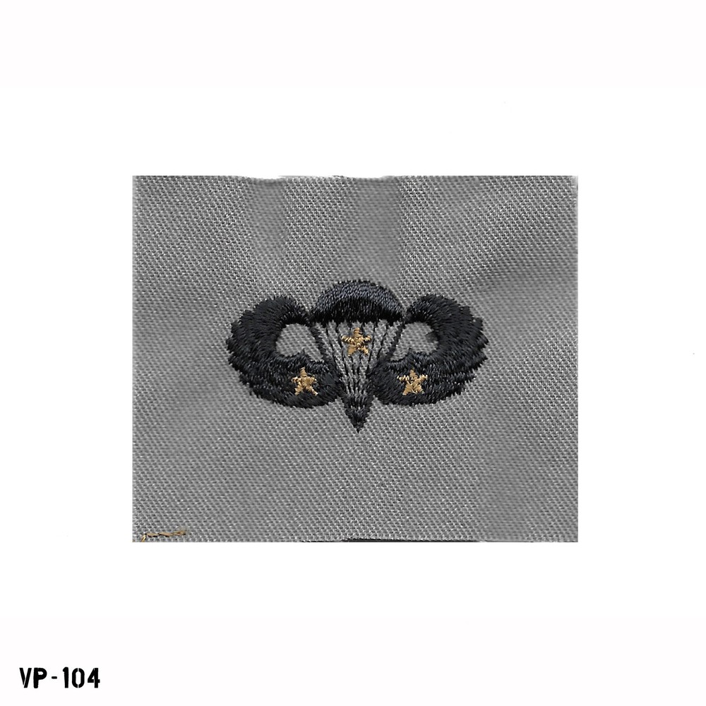 Basic Combat Parachutist 3rd Award Badge Patch ~ Air Force ~ ABU ~ NEW