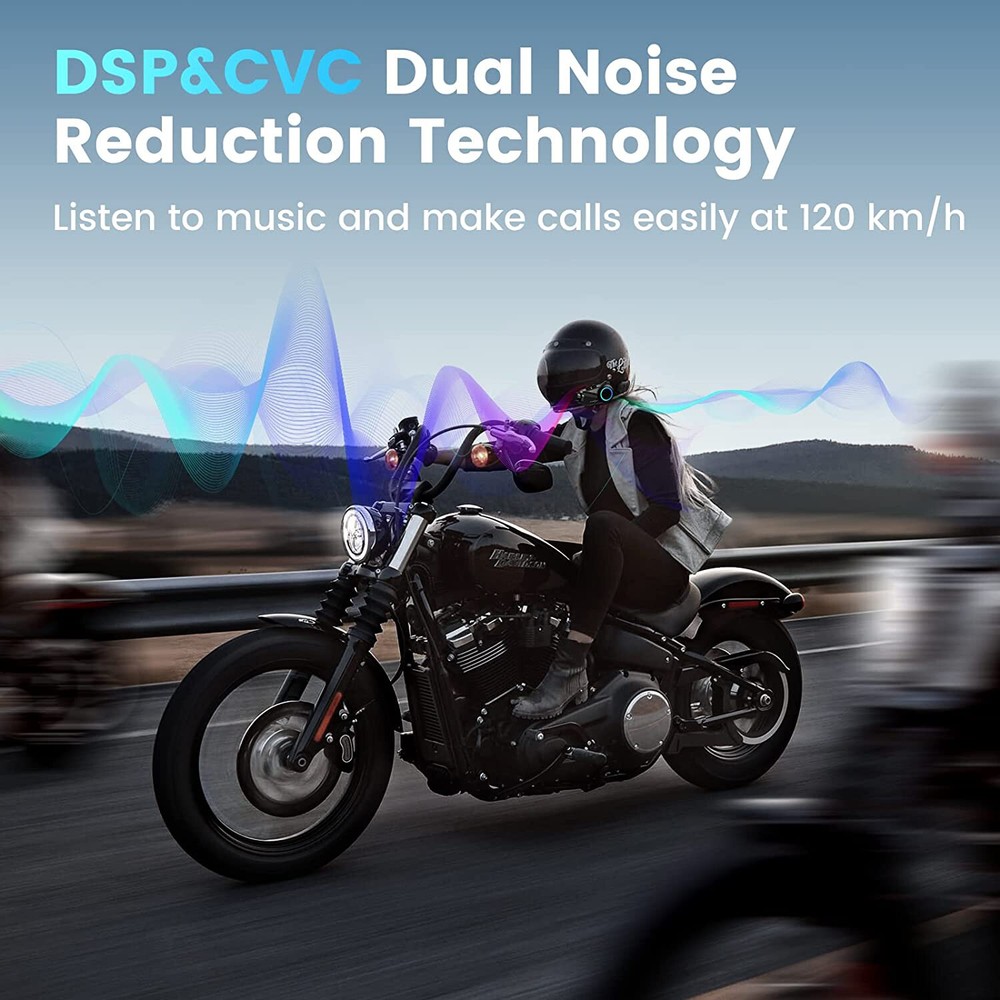 2K Bluetooth Intercom Headset Camera Recoder for Motorcycle ATV UTV Bike 1500M