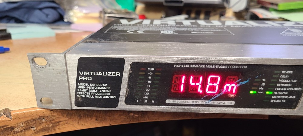 BEHRINGER Virtualizer Pro Model DSP2024P Effects Processor Tested Working