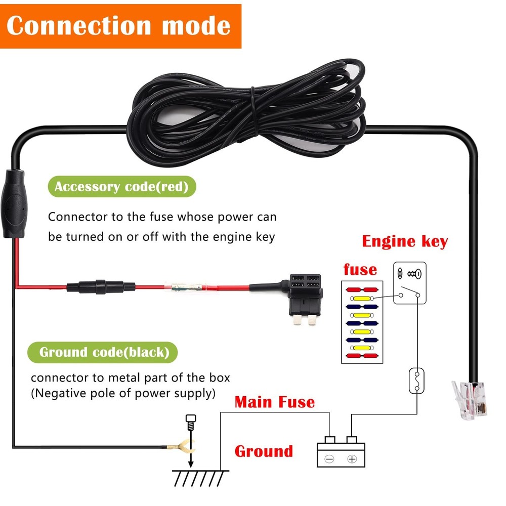 Radar Detector Hardwire Kit, Direct Wire Wiring kit, Radar Detector Quick Con...