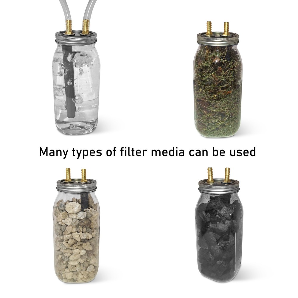 Simple gas filter/scrubber (vaporous gas)