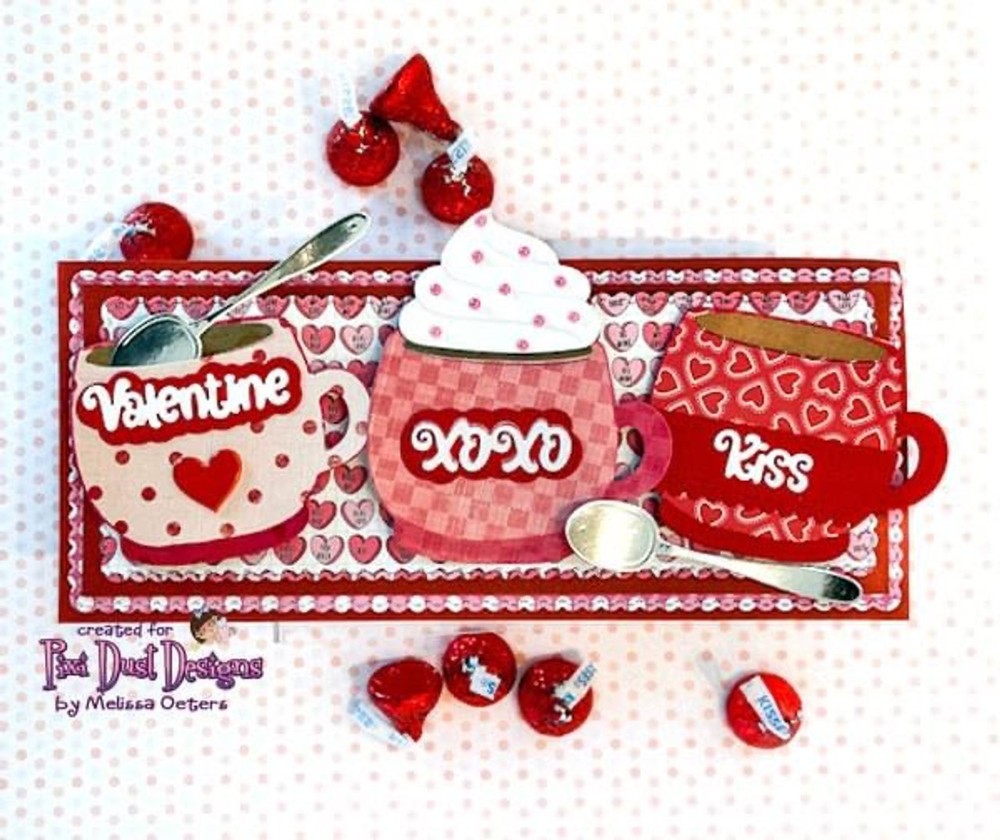 Pixi Dust Designs Die - Valentine Sentiments
