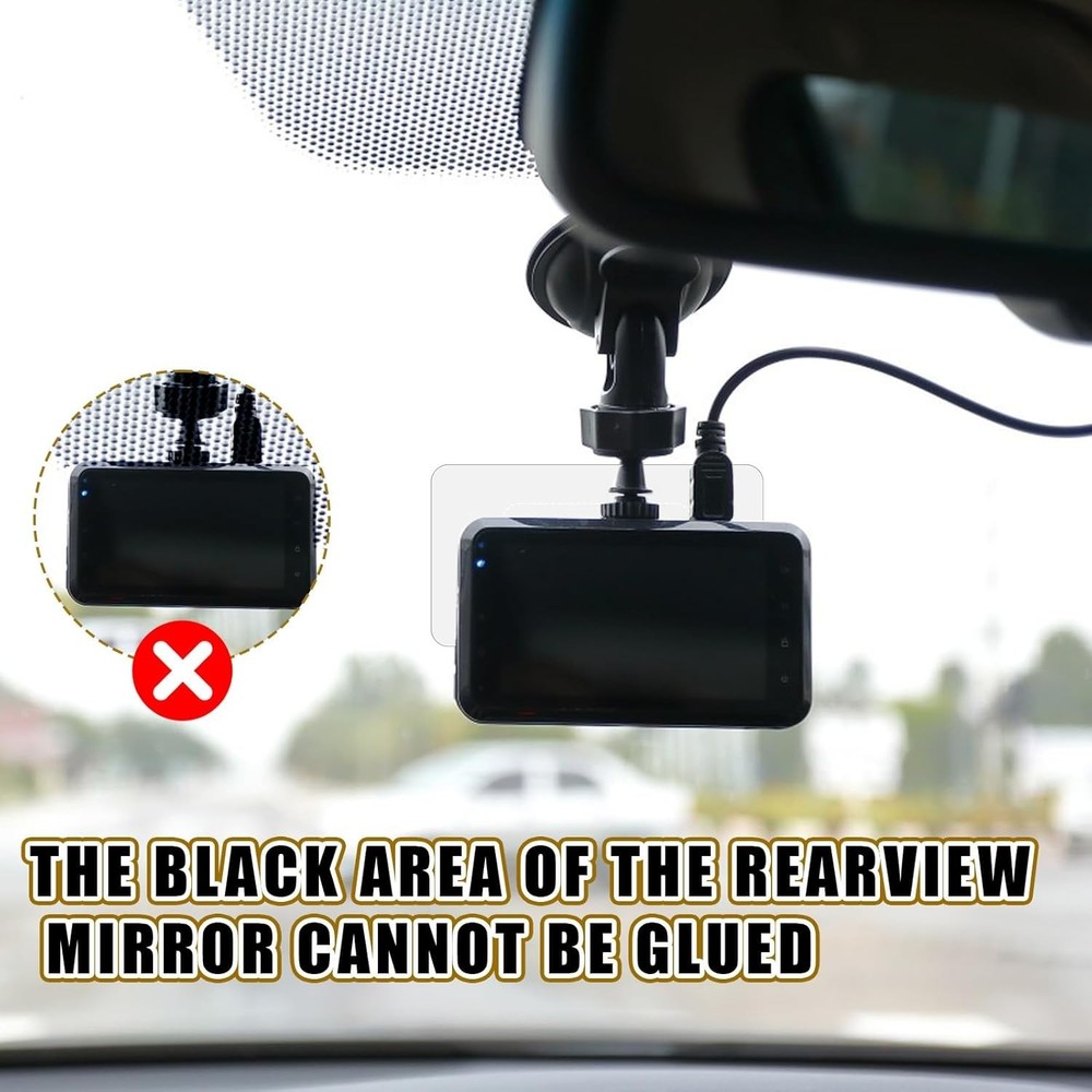 8Pcs Dashcam Windshield Sticker, Electrostatic Stickers for Dash Cam, 8-pcs
