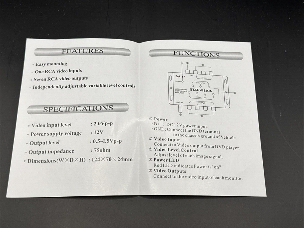 Starvision VA – 17 multimedia amplifier
