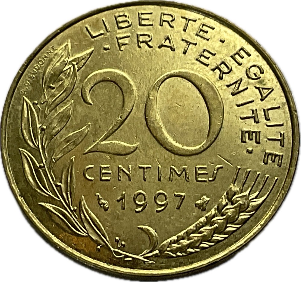 France - 1997 - 20 Centimes