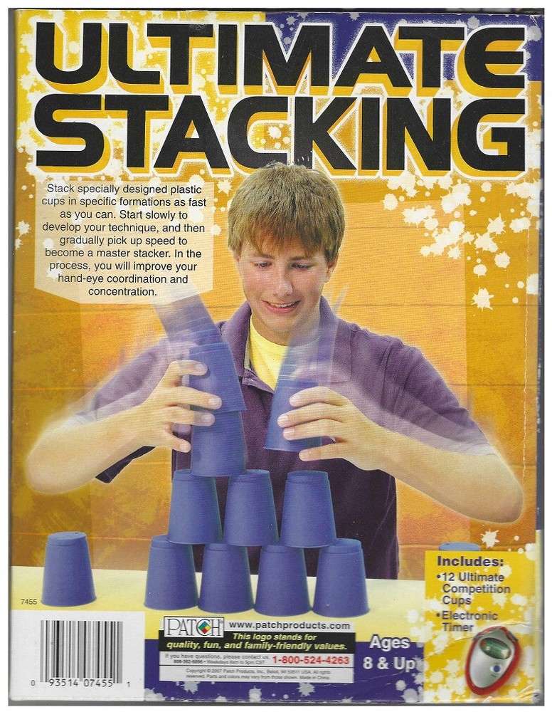 Ultimate Cup Stacking Game w/ Timer (Patch; 2007) - Complete