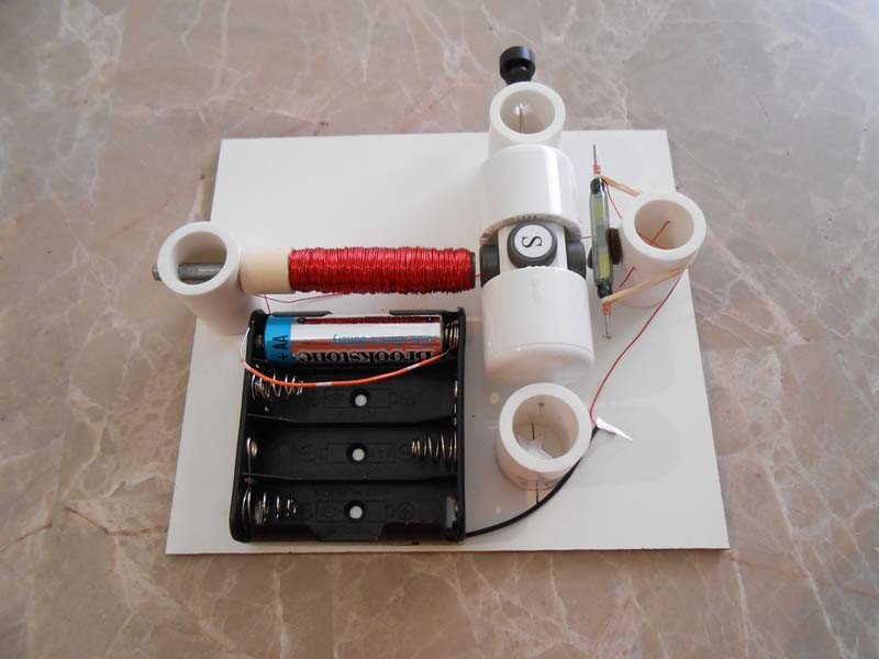 DIY SIMPLE REED SWITCH MOTOR KIT #4 SCIENCE FAIR PROJECT ELECTRICITY EDUCATIONAL