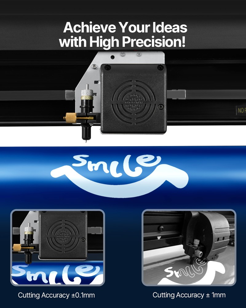 VEVOR 28"Vinyl Cutter Machine Vinyl Plotter LCD Display w/ Signmaster Software