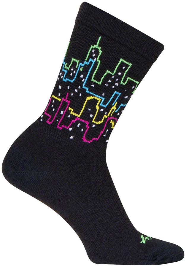 SockGuy After Hours Crew Socks 6" Small/Medium Multi-Color
