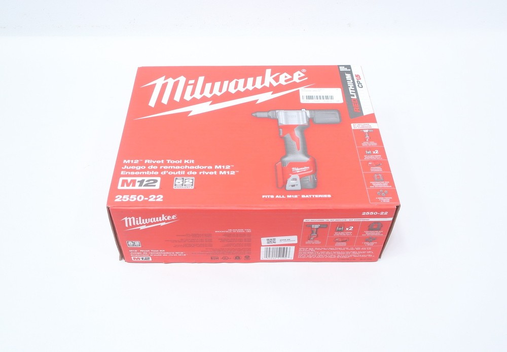 Milwaukee 2550-22 M12 Rivet Tool Kit