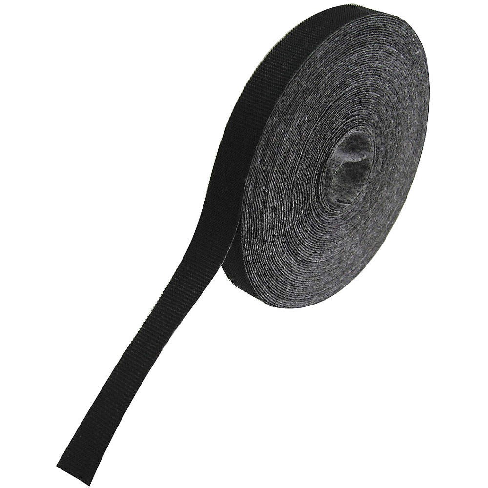 RIP-TIE G-10-030-BK Hook-and-Loop Cable Tie Roll,30 ft,Black 45FJ85