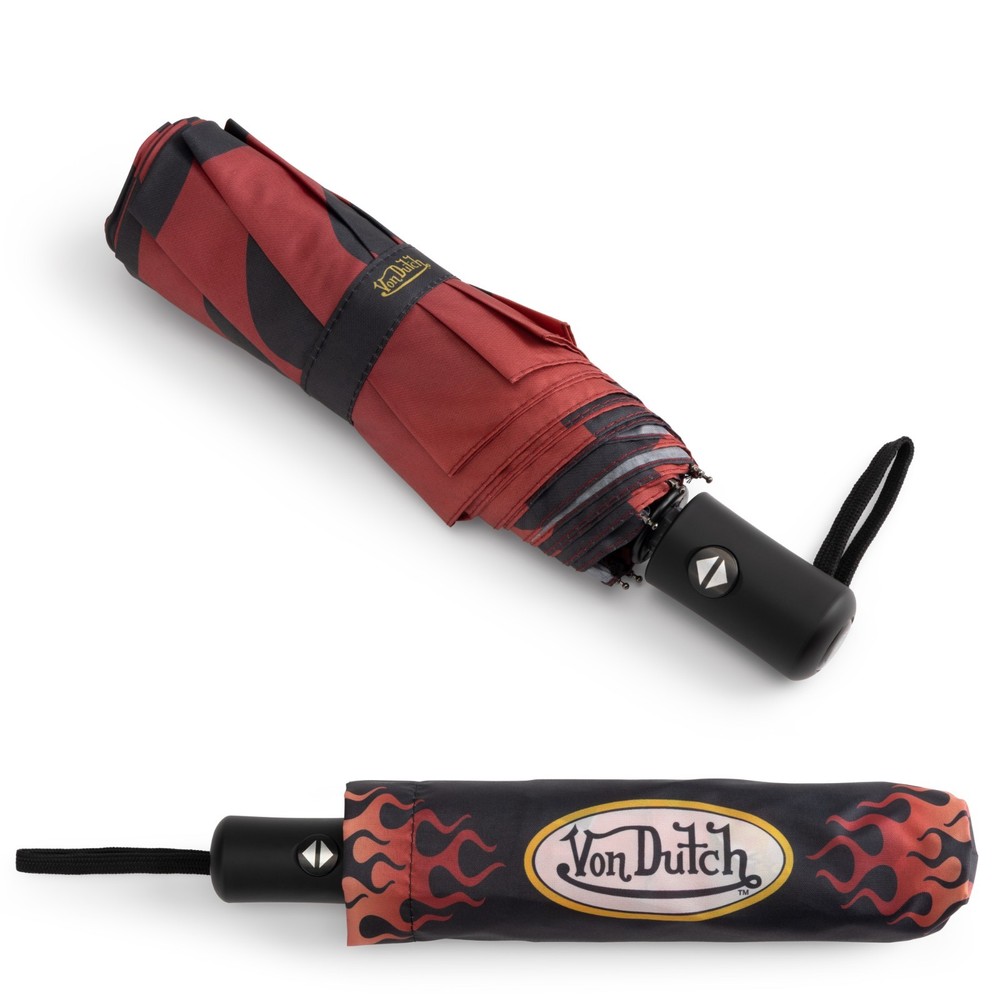 Von Dutch Nitro Compact Automatic Umbrella, Strong & Portable