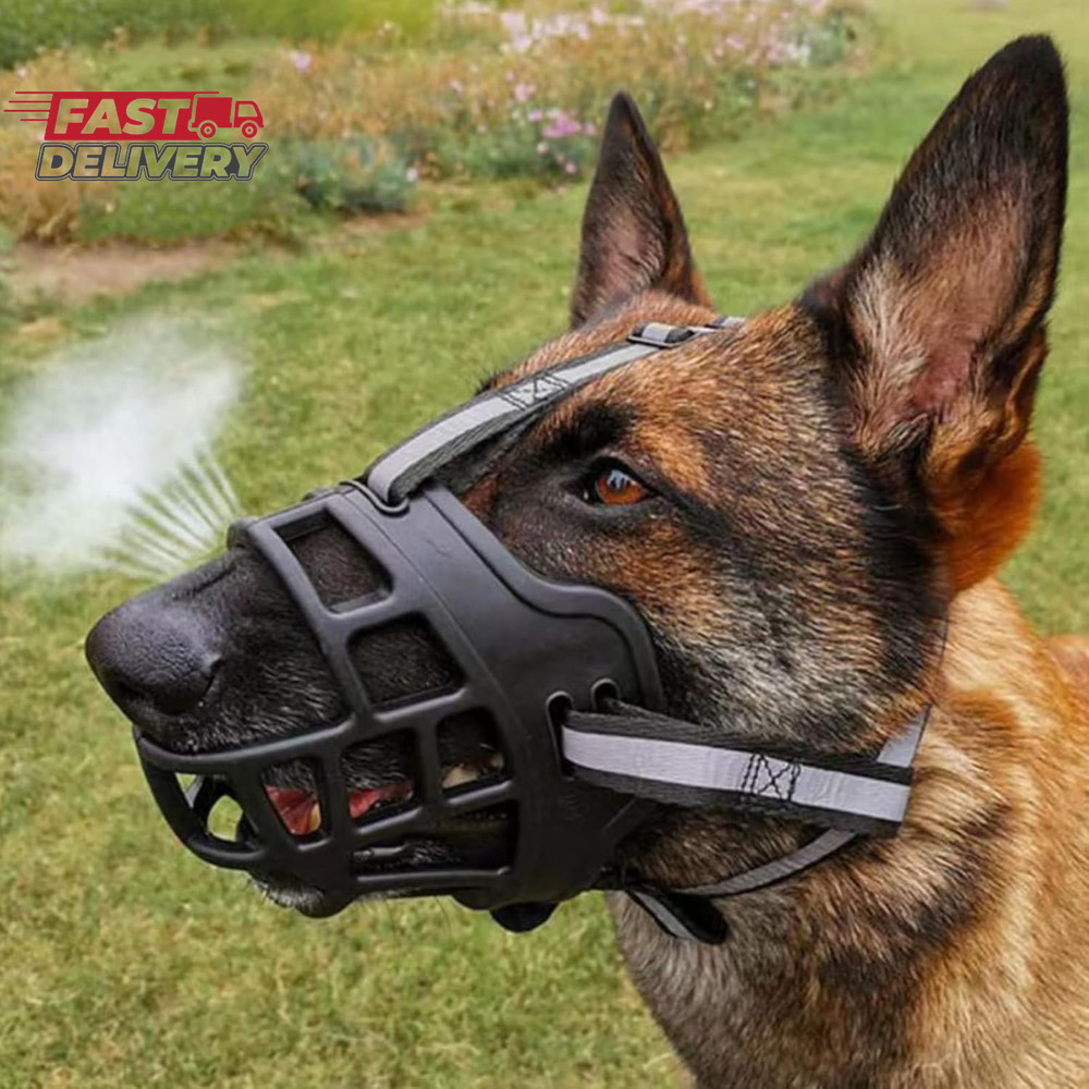 Dog Muzzle, Soft Basket Muzzle for Dogs, Dog Mouth Guard for Small Medium Large