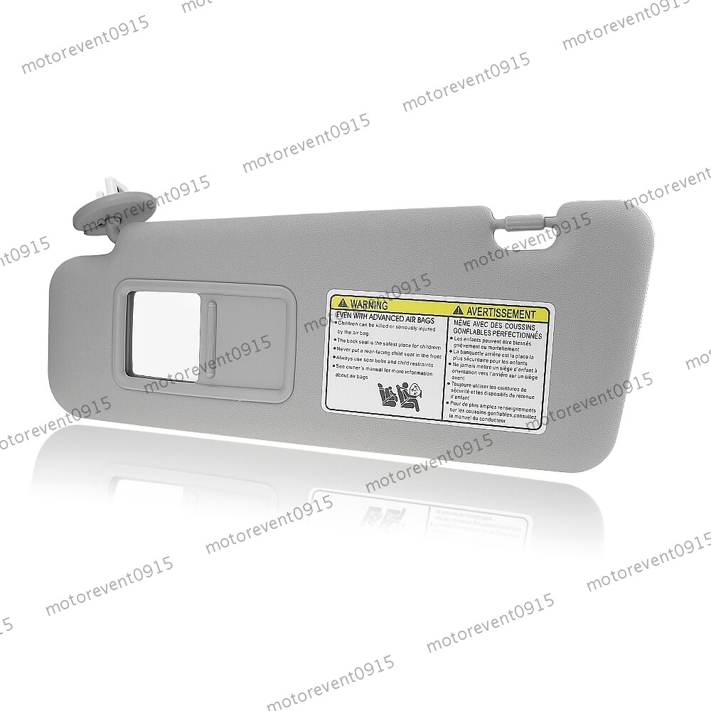 Left Gray Sun Visor Sunvisor For 2008-11 2012 13 Highlander W/ Light MO