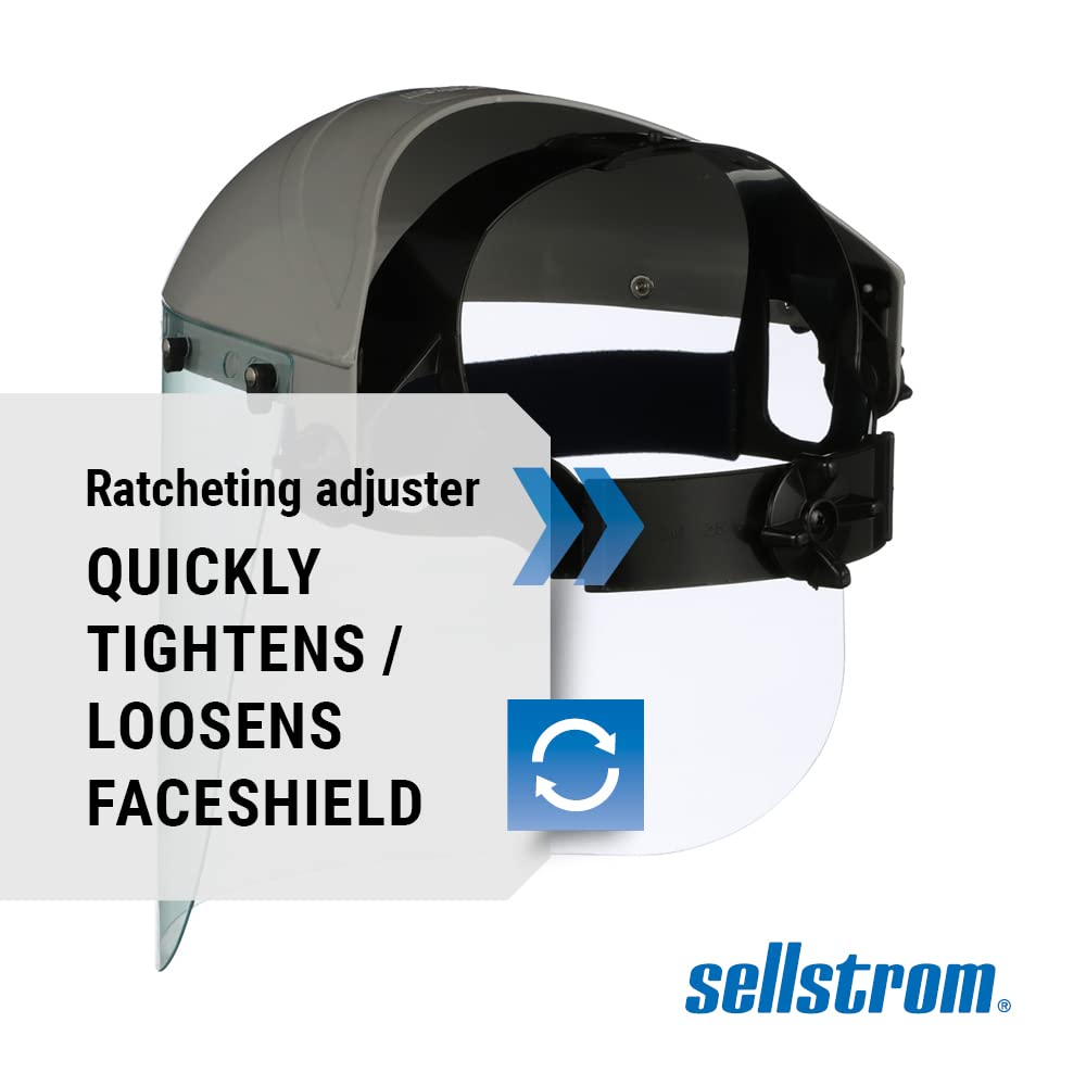 Advantage Face Shield - Lightweight Mask with Crown & Ratchet Headgear, for Work