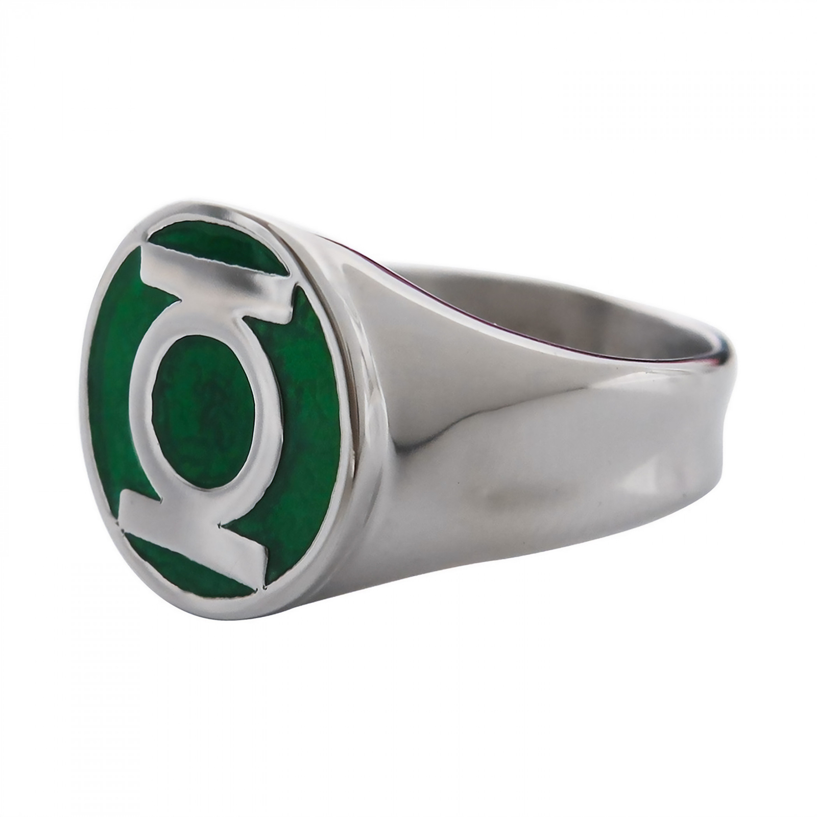 Green Lantern Symbol Stainless Steel Ring Green