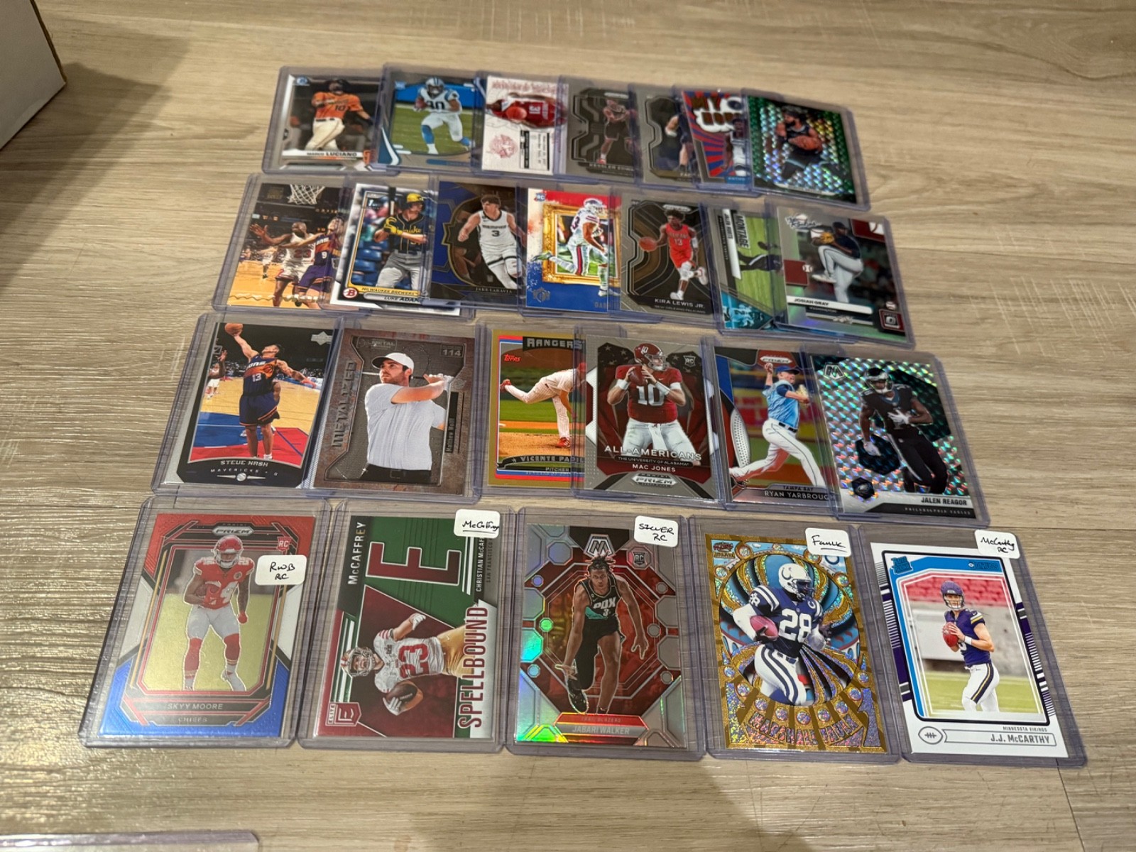 Loaded 2 Row Sports Collection Auto HOF Prizm Patch Refractor RC LOT