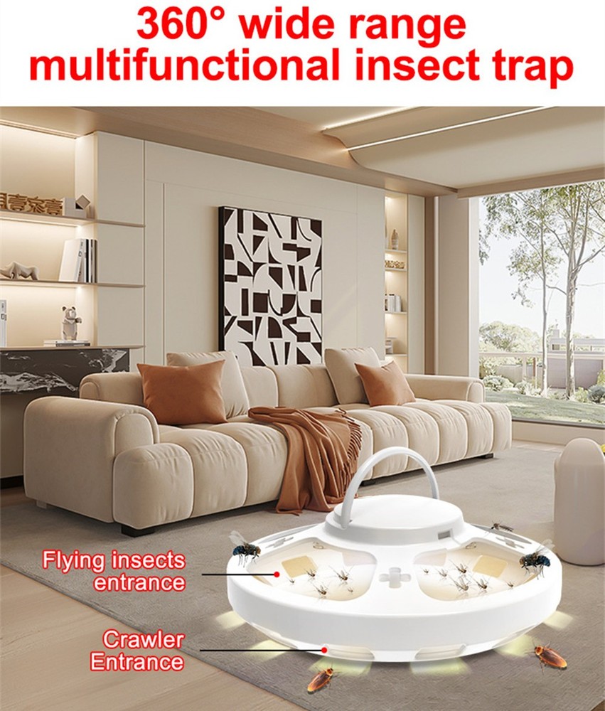 Flea Traps for Inside Hanging Flea Light Traps Bug Moth Mosquito Killer Lamp