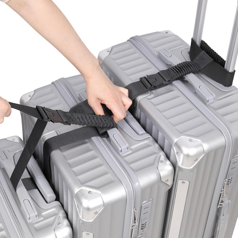 Luggage Straps, Straps for Suitcase, 1.5”Width Add A Bag Stretchable Attachment