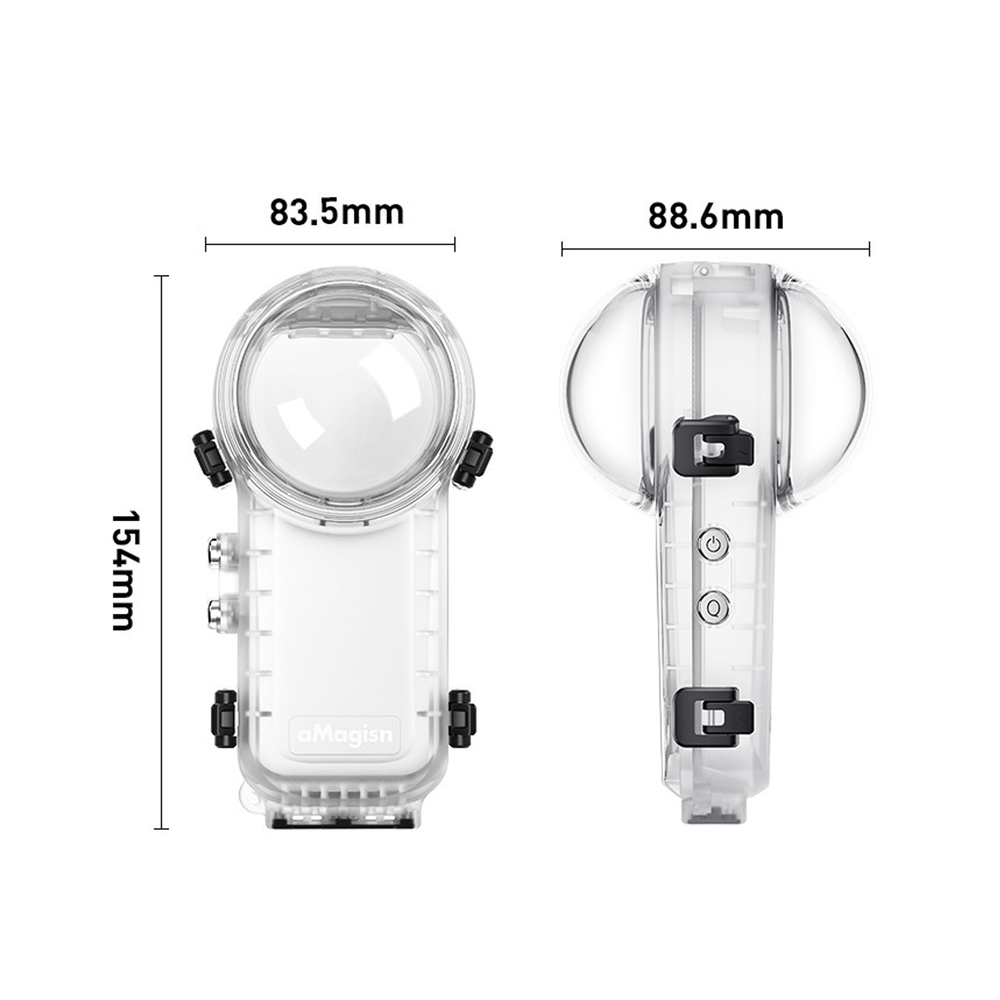 50M Quick Release Invisible Diving Case for Insta360 X4 Waterproof
