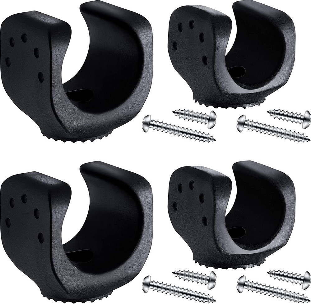 4 Pieces Flashlight Mounting Brackets with Screws Versatile Clip Mount for LED F