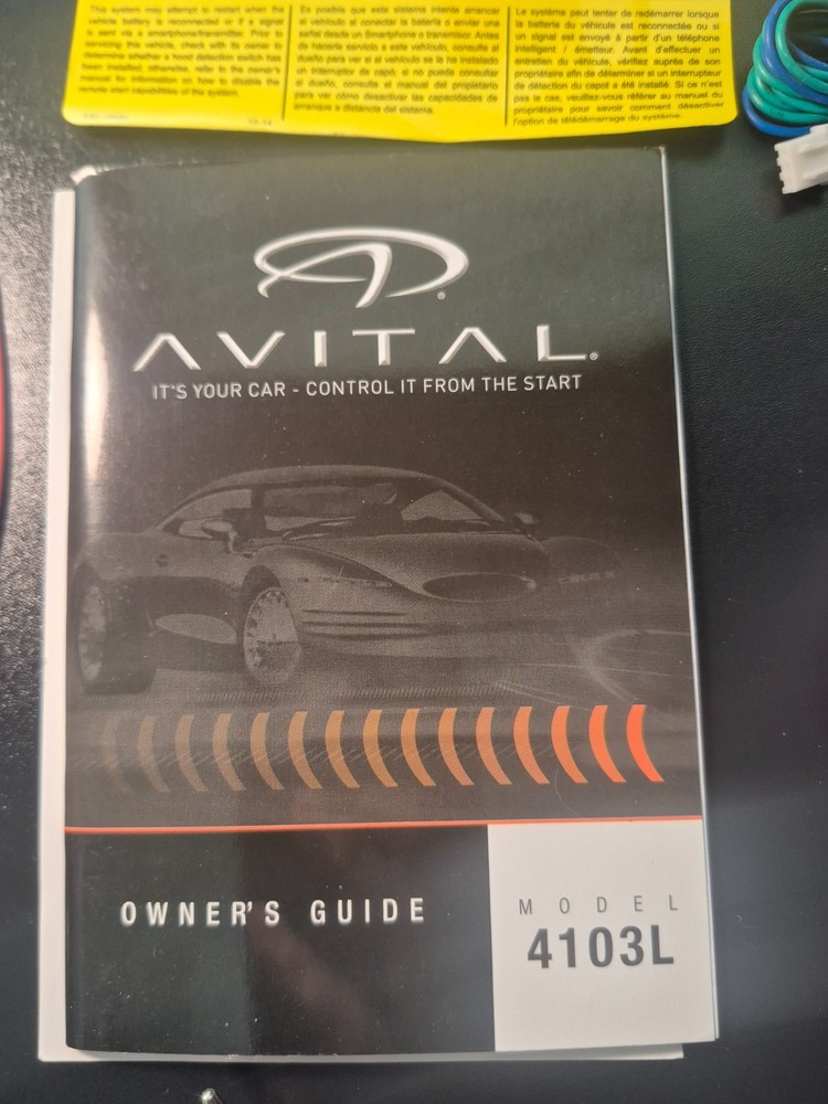 Avital 4103 Remote Start with Two 4-Button Remotes - Black