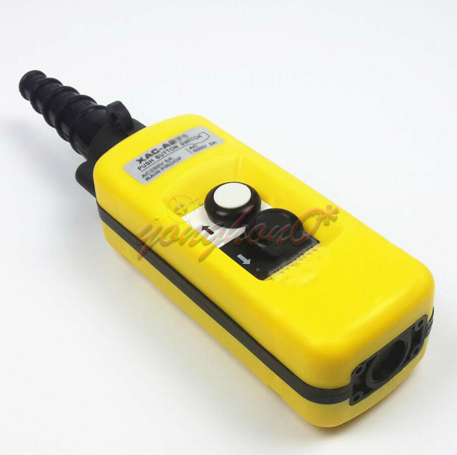 1PC New Pendant Control Stations Crane XAC-A281 2 Pushbutton Switch AC250V 5A