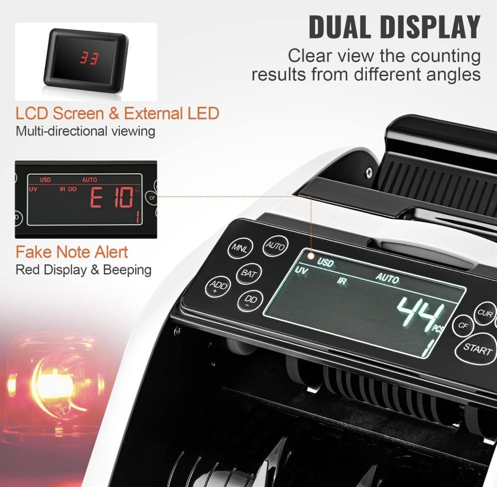 VEVOR Money Bill Counter Machine Bill