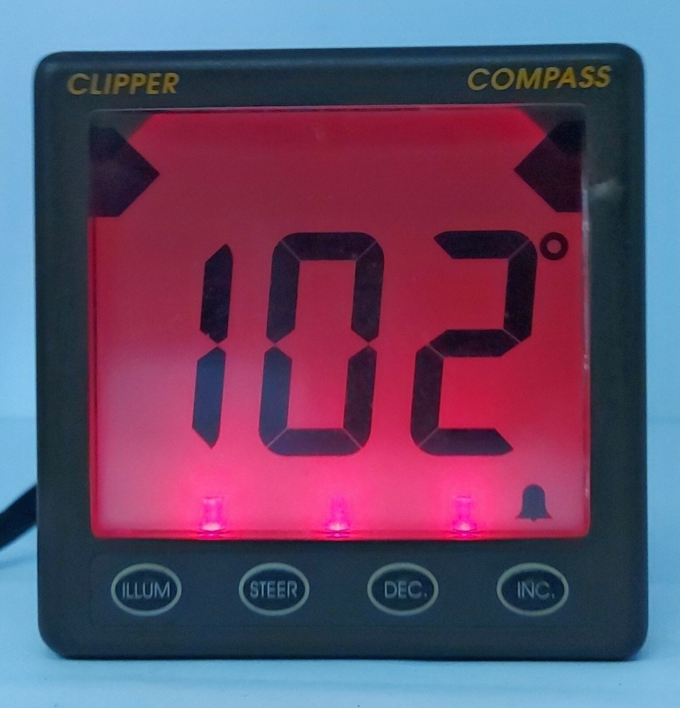 NASA Marine NMEA0183 Clipper Repeater Compass Master Display Unit