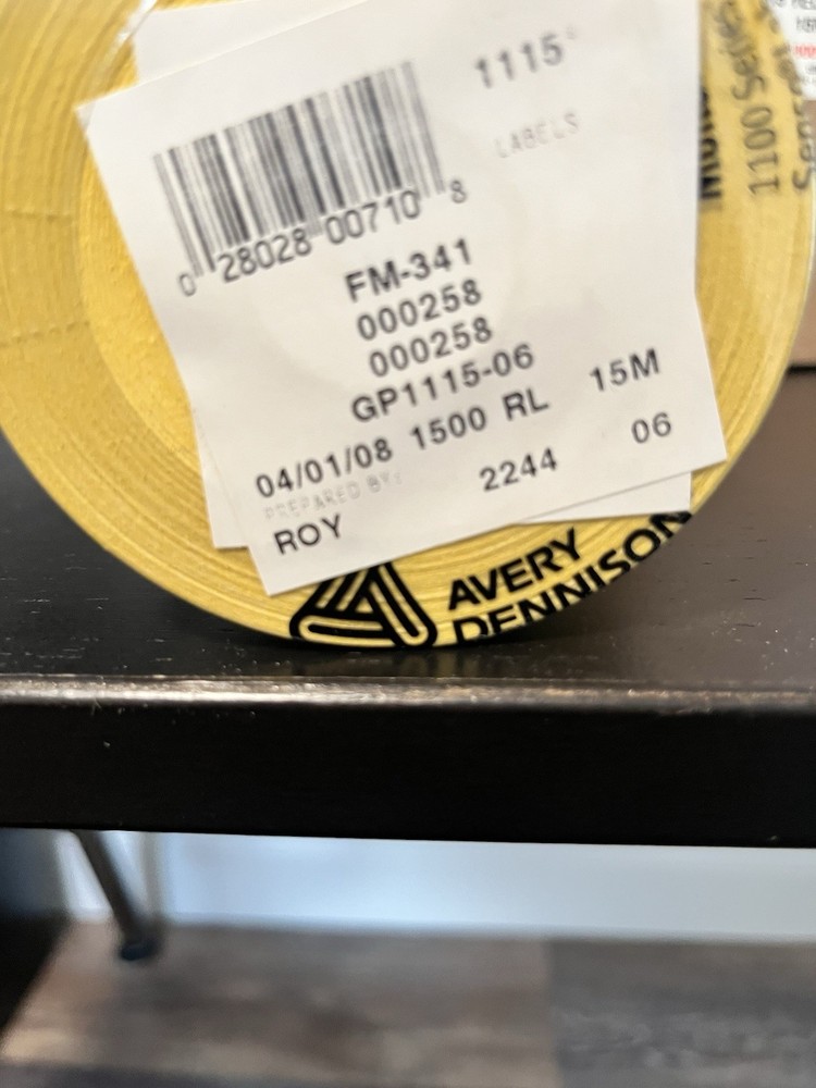 Monarch 1115 Yellow Labels 10 Rolls