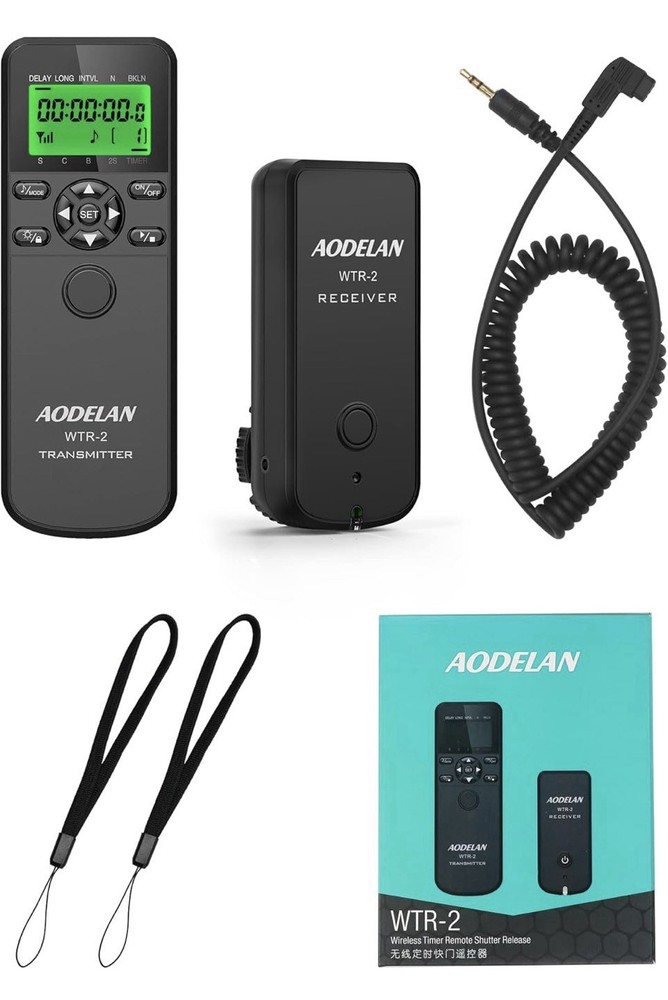 AODELAN WTR-2 Wireless Camera Timelapse intervalometer Timer Shutter Remote