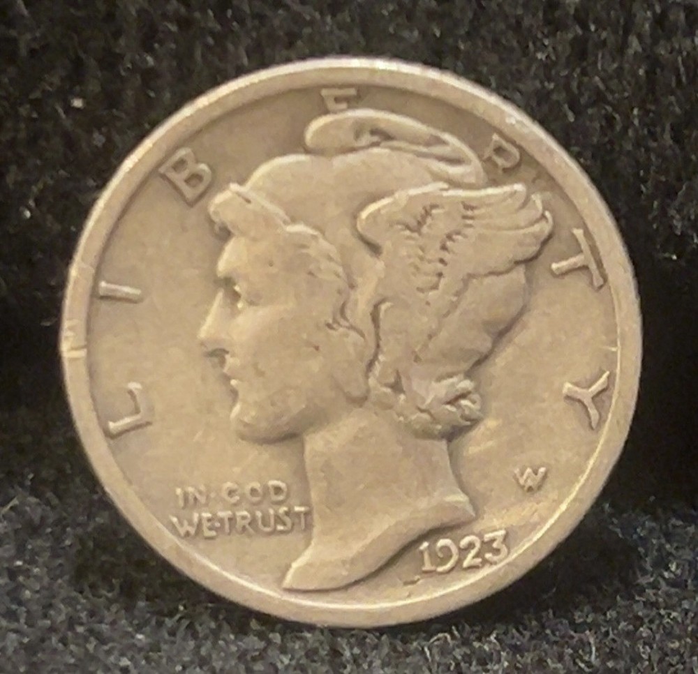 1923 P Mercury Dime 90% Silver