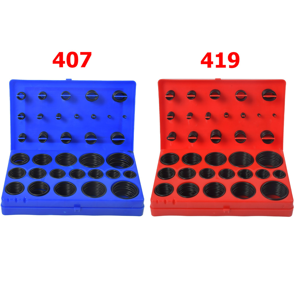 SAE/Metric Rubber O-Ring Washer Assortment Set Automotive Storage Case ORing Set