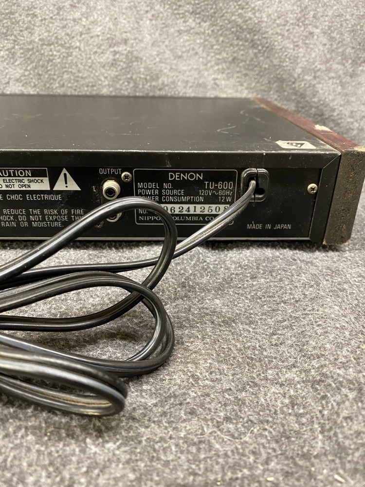 Denon TU-600 Precision AM/FM Tuner Tested and Working