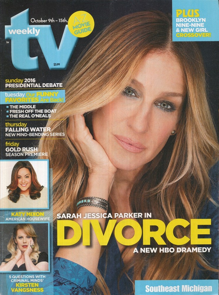 TV WEEKLY 2016 OCT. 9-15 DIVORCE (FAIR/GOOD CONDITION)