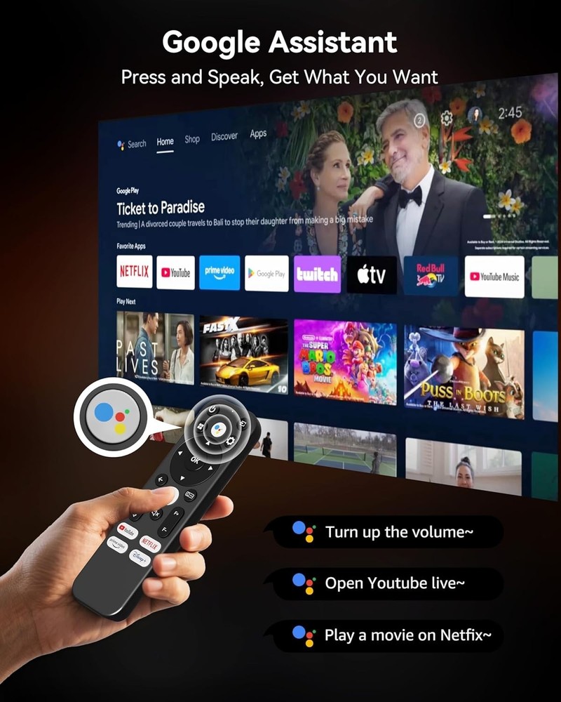 Smart Projector with WiFi and Bluetooth, Outdoor Projectors Bundle