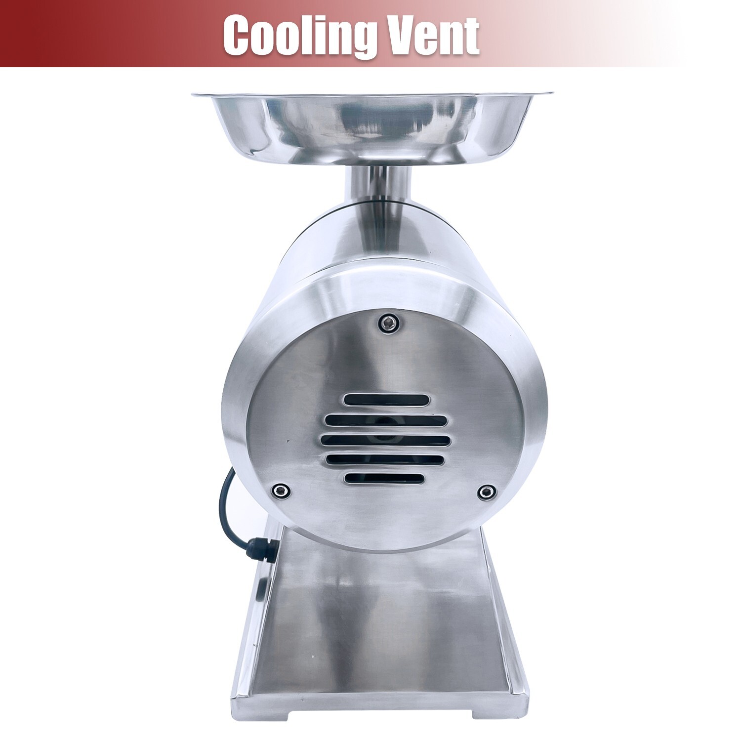 550LB/h Commercial Meat Grinder,1100W Electric Sausage Stuffer,193RPM Heavy Duty