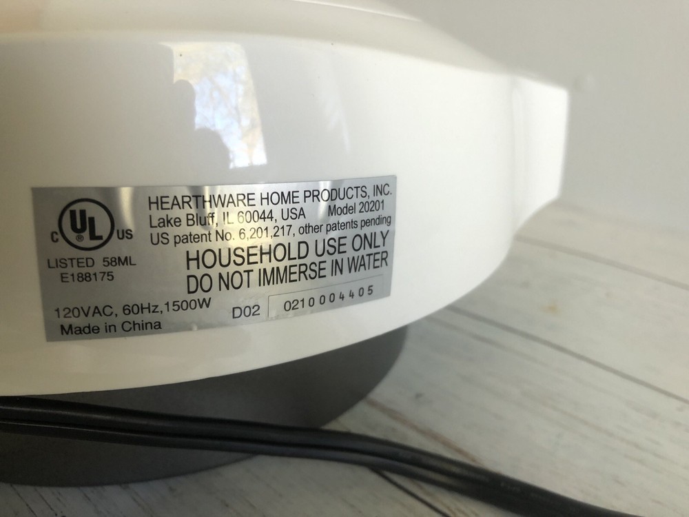 Hearthware NuWave 20201-20204 Motor Power Head Replacement Analog Blue White